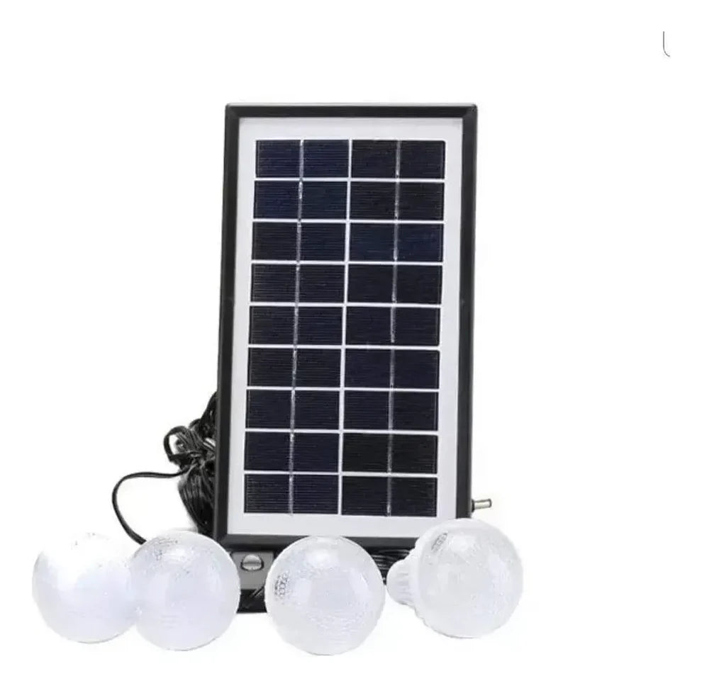 Kit Panel Solar Lámpara KILLO 4 BOMBILLO