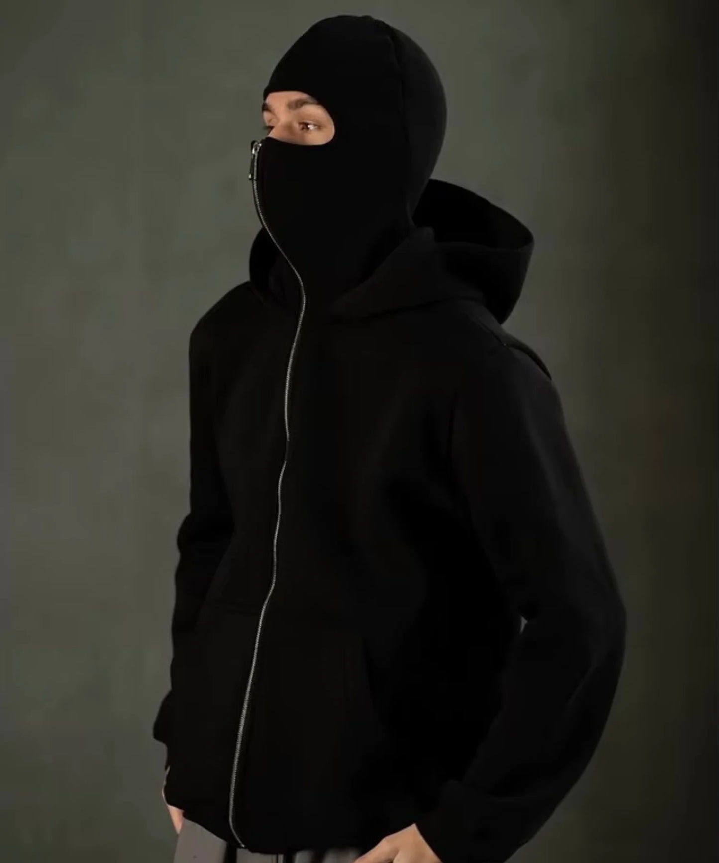 Sudadera con capucha y cremallera Ninja