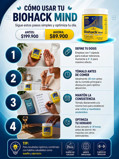 Biohack Mind | Suplemento 100% natural☘️