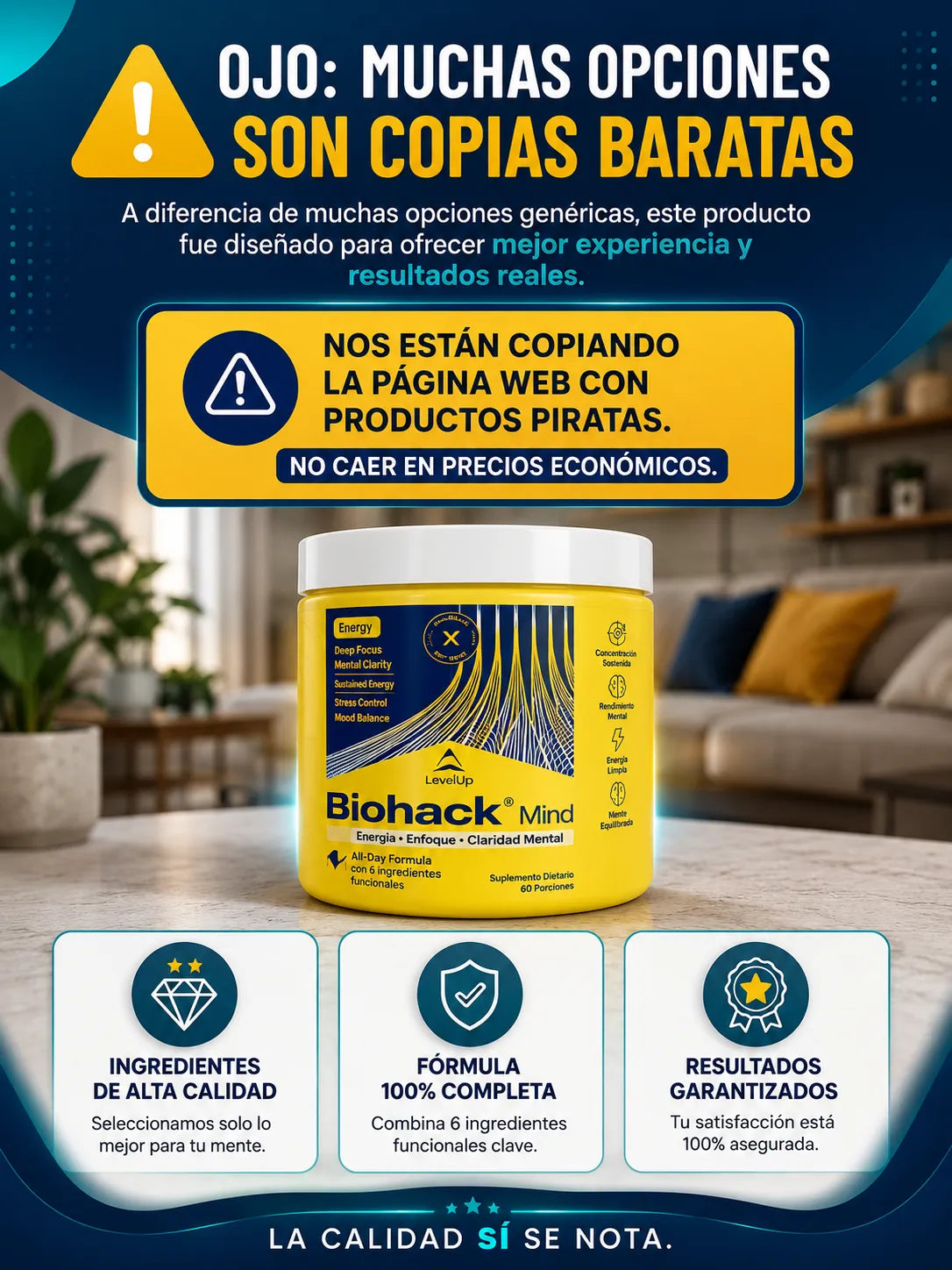 Biohack Mind | Energía constante todo el día 100% natural☘️